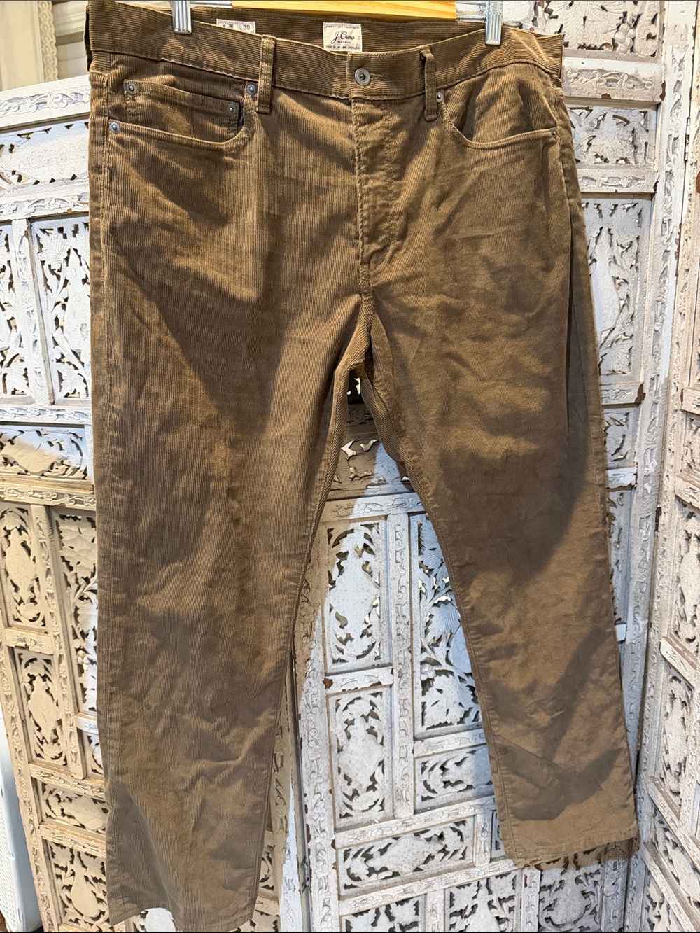 J. Crew Men's Corduroy Pants in Chocolate Brown
